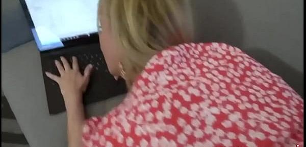  Big ass Stepmom Dana Dearmond fucked hard by Stepson while on her laptop